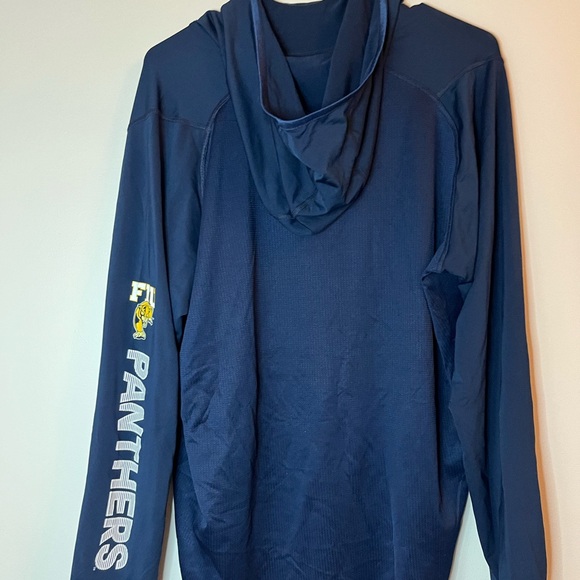 Florida International FIU Panthers Adidas Climalite Long Sleeve Hoodie Shirt XL - Picture 2 of 4